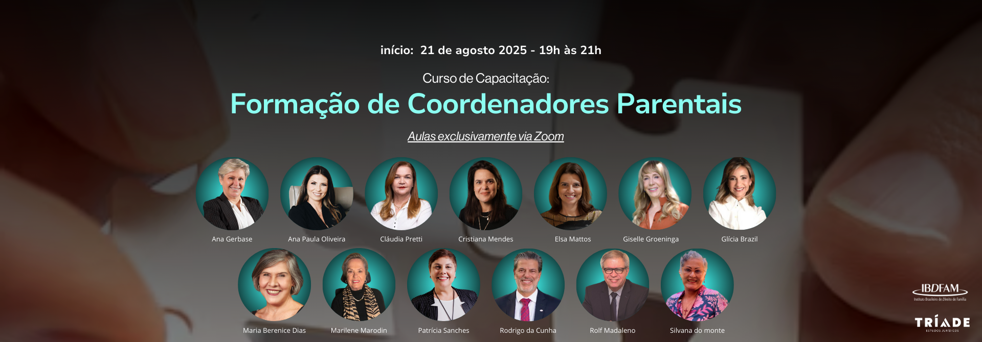 CURSO DE CAPACITAÇÃO:  FORMAÇÃO DE COORDENADORES PARENTAIS