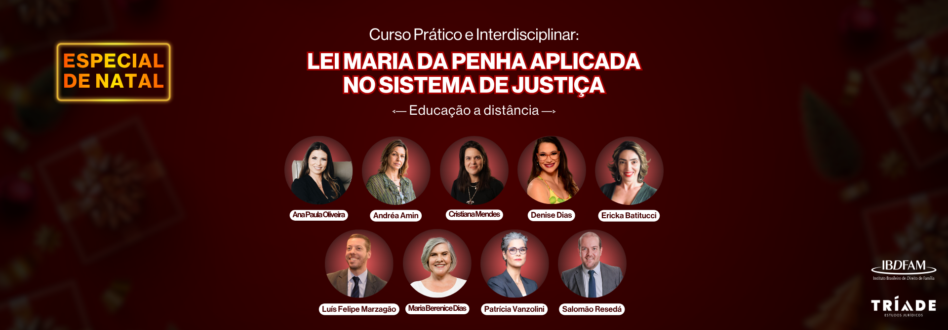 CURSO PRÁTICO E INTERDISCIPLINAR: LEI MARIA DA PENHA APLICADA NO SISTEMA DE JUSTIÇA - BLACK