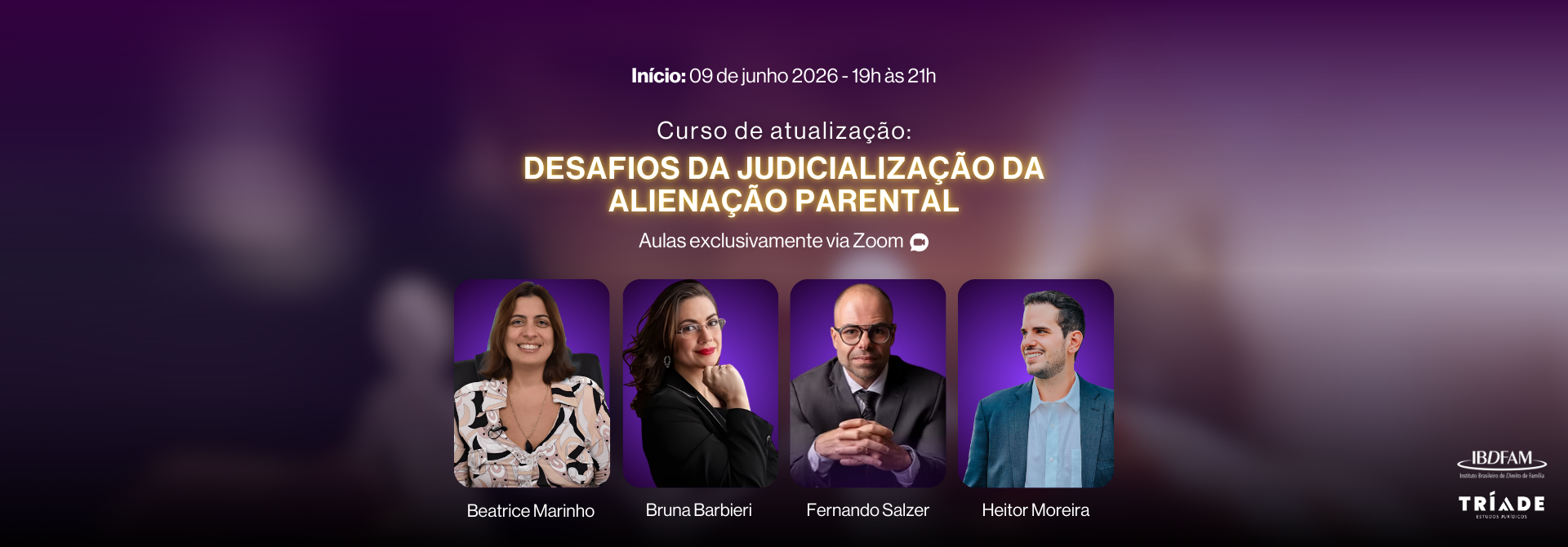 2026 - CURSO DE ATUALIZAÇÃO: DESAFIOS DA JUDICIALIZAÇÃO DA ALIENAÇÃO PARENTAL